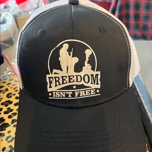 Black and White Trucker hat adjustable